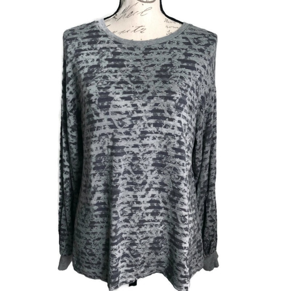 LOU & GREY | Gray Striped Sweater/Tunic Size M
